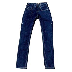 COWGIRL TUFF JEANS SZ 24 X 31 BLUE SKINNY LOW RISE COWGIRL WESTERN STRETCH WOMEN